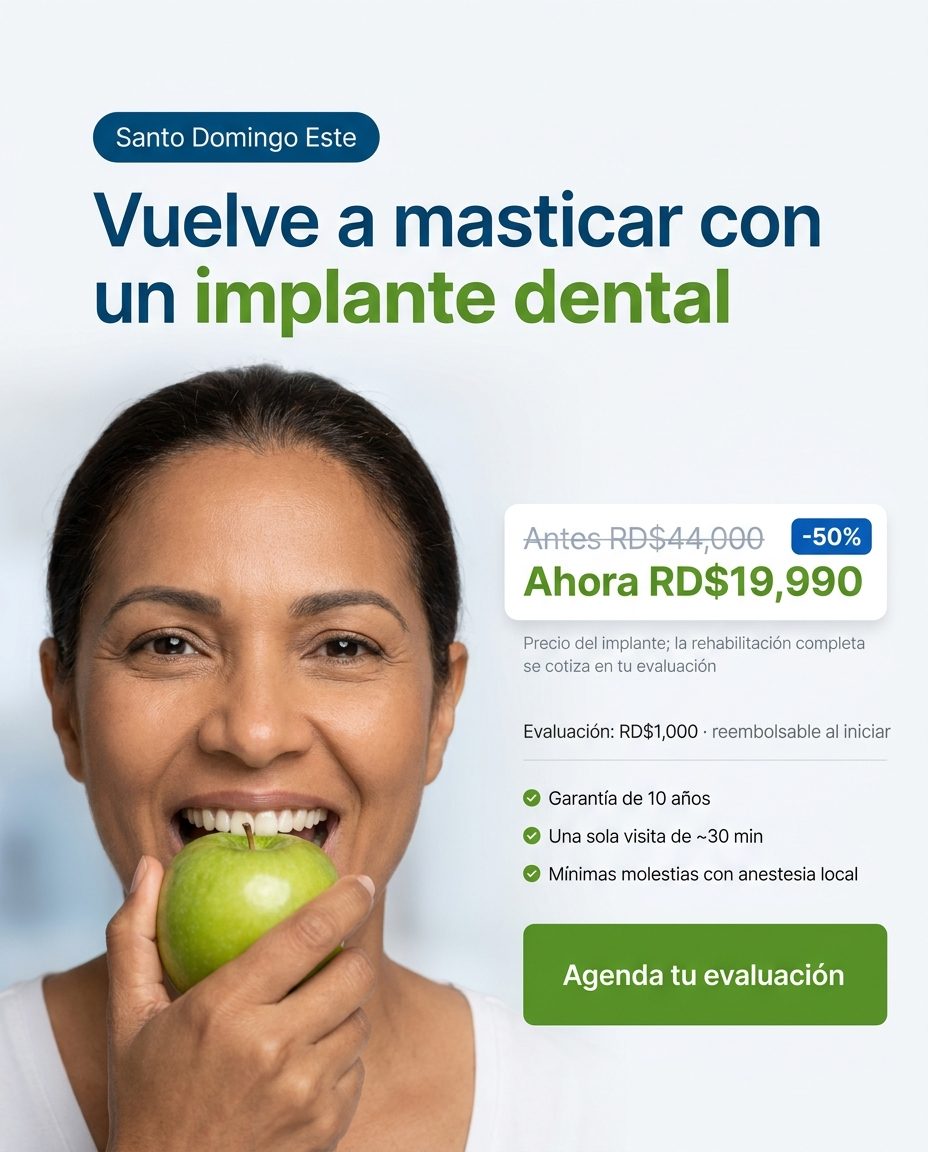 Implantes dentales: funcion (volver a masticar)