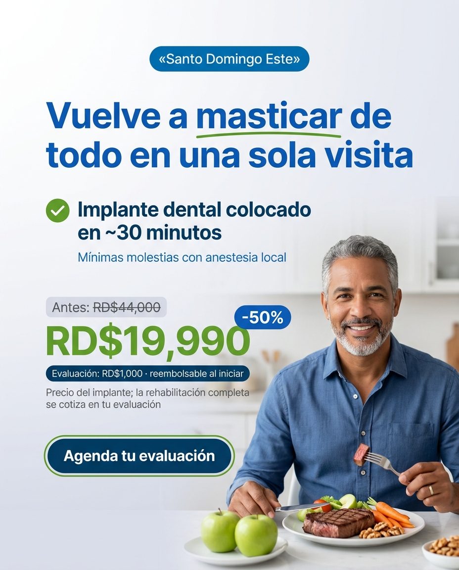 Implantes dentales: funcion (volver a masticar)