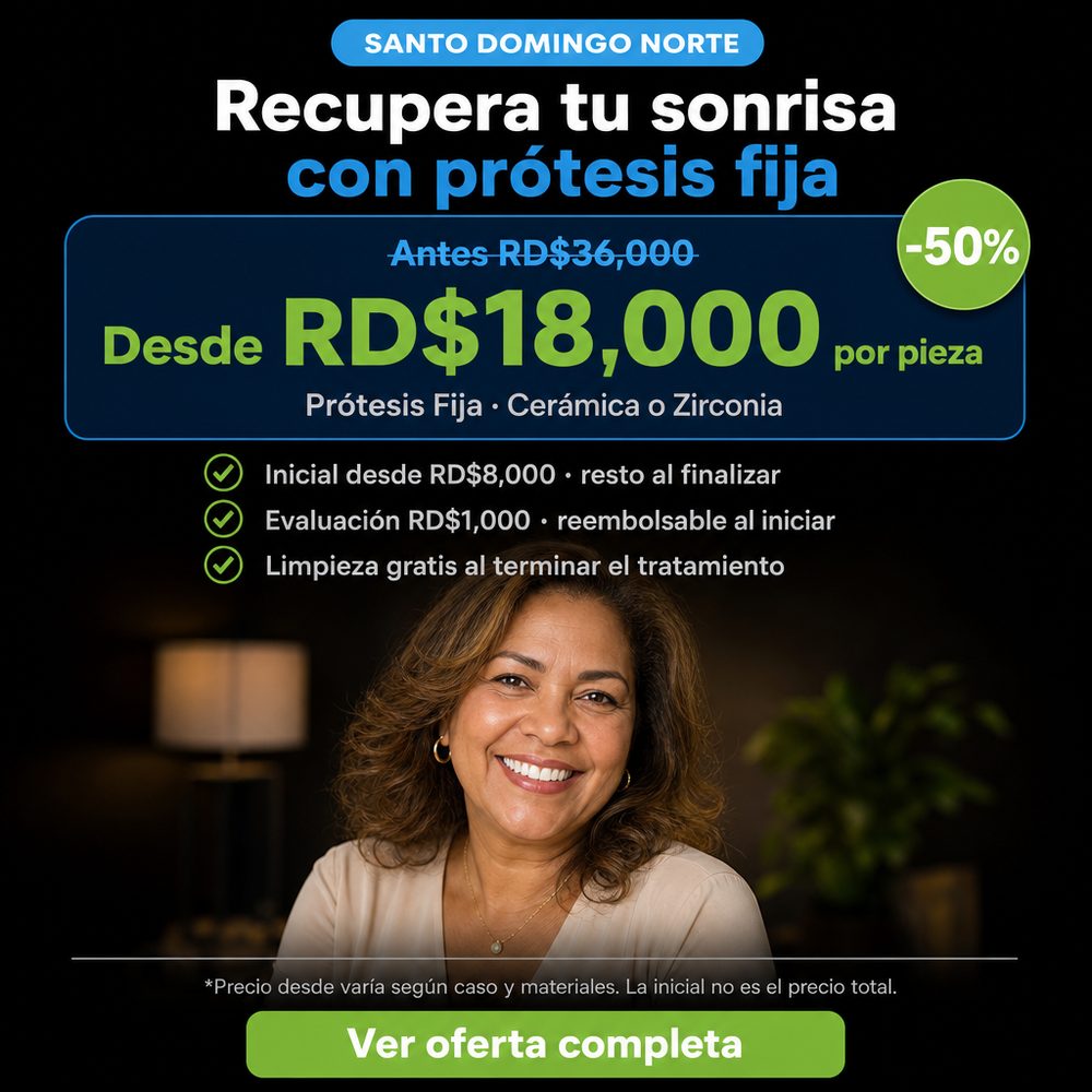 Prótesis fija y removibles: precio/financiamiento