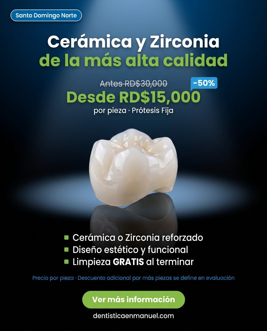 Prótesis fija y removibles: durabilidad/calidad (materiales Cerámica/Zirconia)