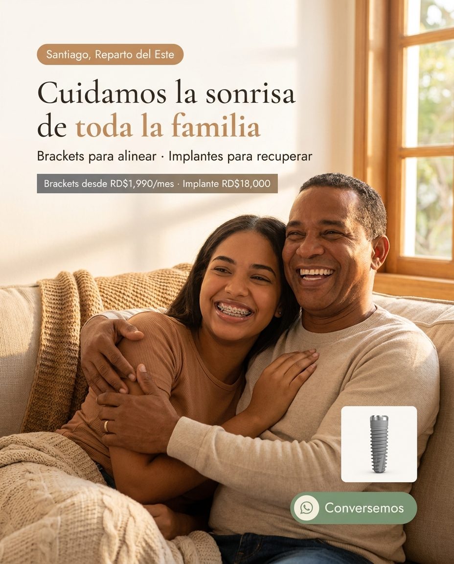 Brackets + Implantes (dual): Emocional/familiar: alinear y recuperar