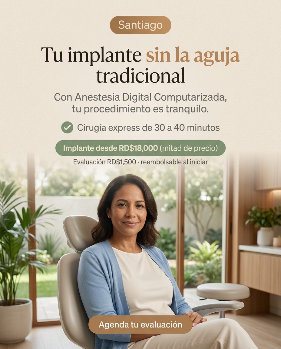 Implantes: Sin agujas: Anestesia Digital