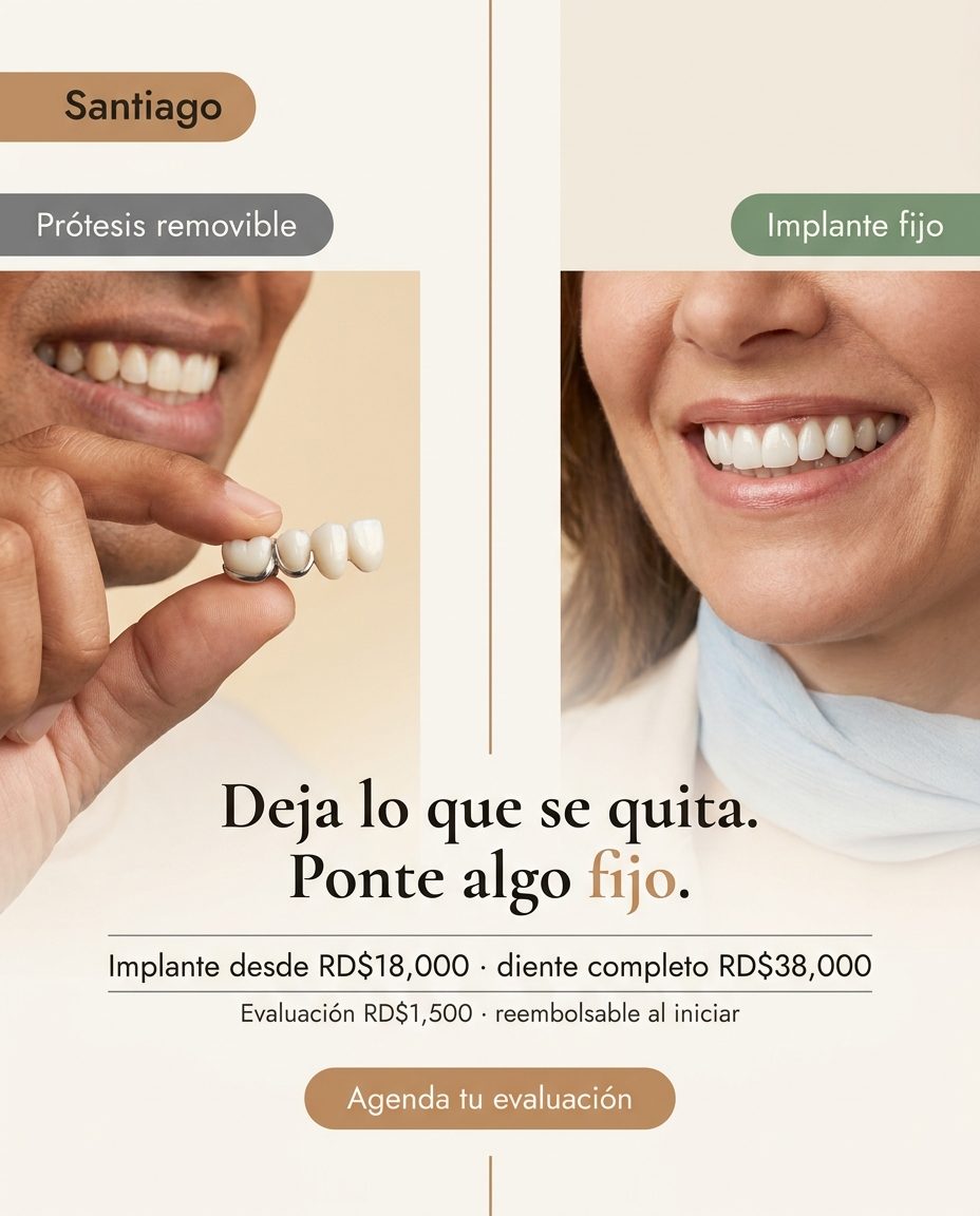 Implantes: De prótesis removible a implante fijo