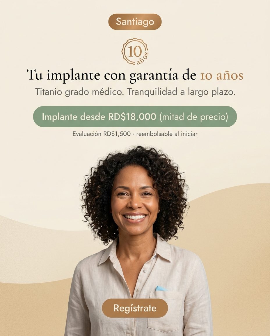Implantes: Garantía 10 años: Confianza