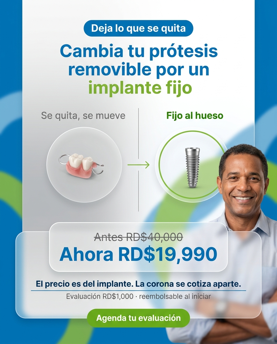 Implantes: De prótesis removible a implante fijo